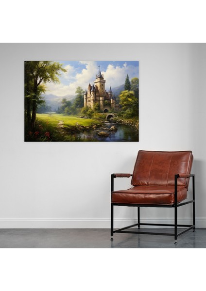 Ortaçağ Kanvas Tablo: Klasik Yağlı Boya Duvar Sanatı - Ortaçağ Yemyeşil Çayırlar Zarif Detaylar Tarihi Çekicilik modelleri