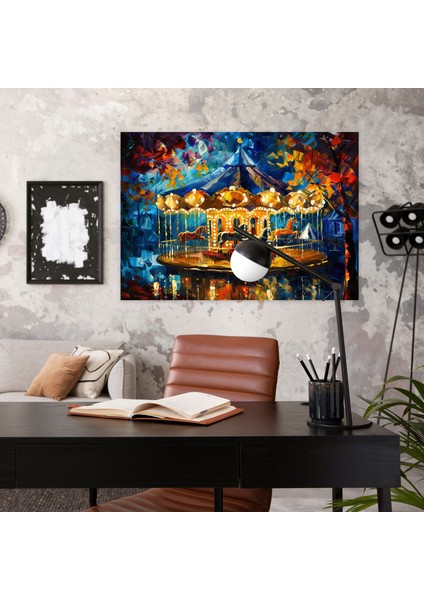 Leonid Afremov Duvar Sanatı Atlıkarınca Kanvas Tablo - Ev Dekorasyonu Için Leonid Afremov Kanvas Tablo Duvar Sanatı fiyatları