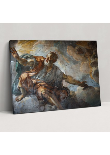 Michelangelo Duvar Sanatı – Incil Sahnesi Kanvas Tablo Baskı - Ev Dekorasyonu Duvar Dekorasyonu