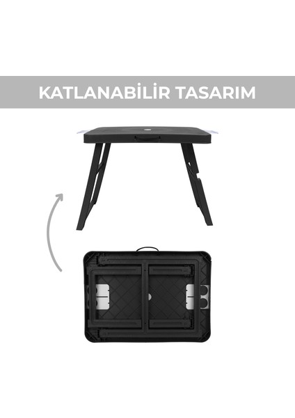 Büyük Boy Katlanabilir Taşıma Kulplu Portatif Plastik Kamp ve Balkon Sehpası ( 68X48X55 cm ) fiyatları