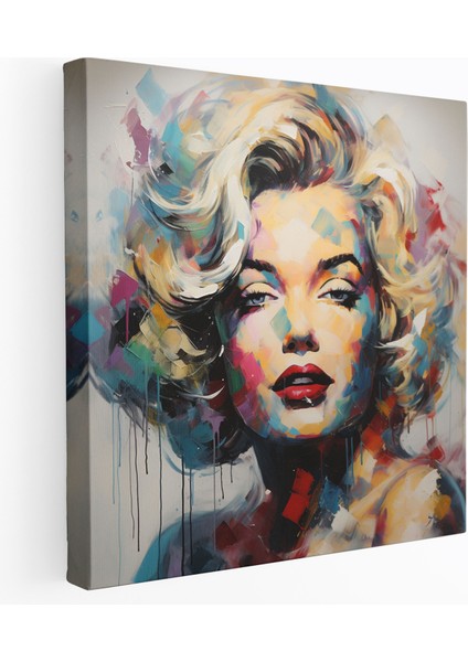 Soyut Marilyn Monroe Duvar Sanatı - Kanvas Tablo Ev Dekorasyonu Canlı Renkler