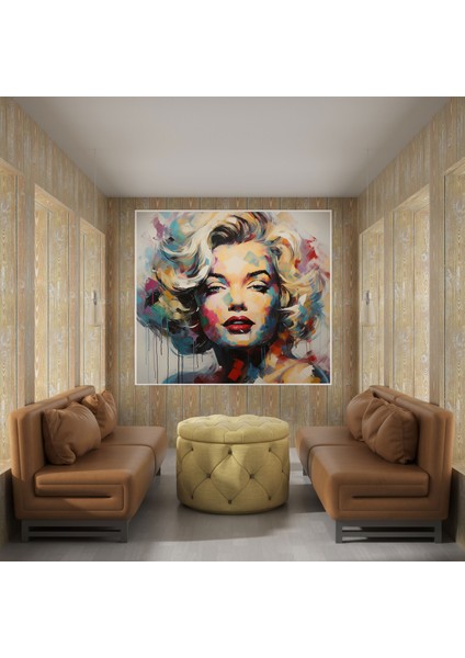 Soyut Marilyn Monroe Duvar Sanatı - Kanvas Tablo Ev Dekorasyonu Canlı Renkler fiyatları