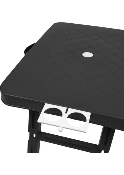 Büyük Boy Katlanabilir Taşıma Kulplu Portatif Plastik Kamp ve Balkon Sehpası ( 68X48X55 cm )