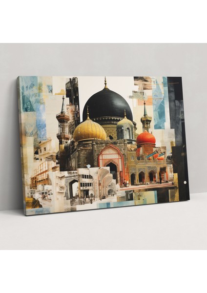 Mosaik Camii Kanvas Tablo - Canlı Mozaik Kanvas Tablo