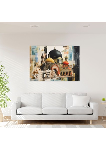 Mosaik Camii Kanvas Tablo - Canlı Mozaik Kanvas Tablo modelleri