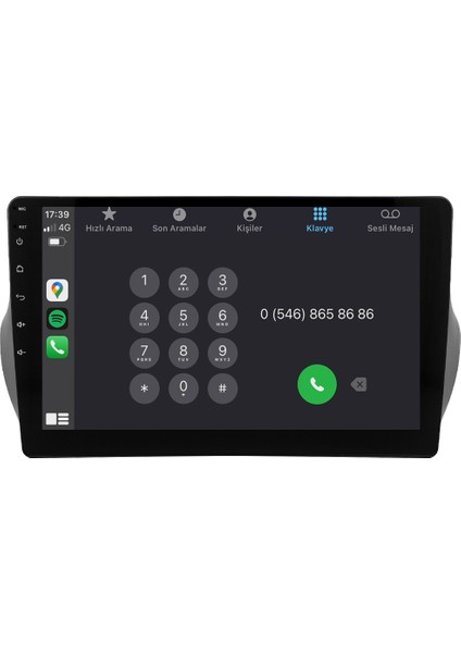Citroen Nemo Android Multimedya Sistemi (2009-2019) CRV4865XP modelleri