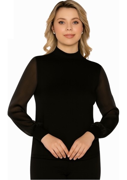 Kadın % 96 Viscone % 4 Elastane Uzun Kol Body