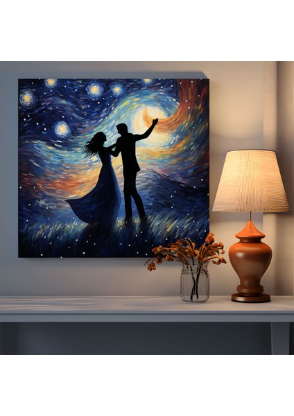 Gece Romantizmi Duvar Sanatı - Zamanın Ötesinde Bir Sembol Birlikte Olmak Tutku modelleri