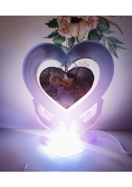 Epoksi Reçine LED Işıklı Gece ve Baş Ucu Lanbası ve Resimlik