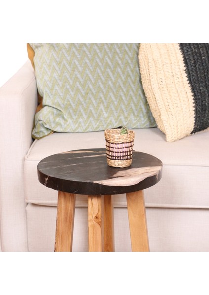 Mylamp Nurıa Fosil Ağaç & Teak Sehpa 30X50X27 cm modelleri