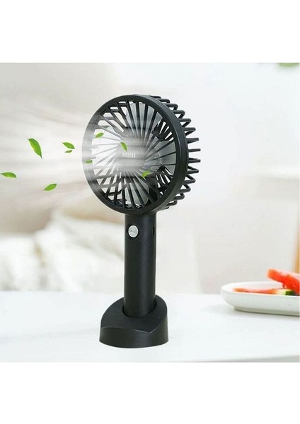 Minimal Tasarım Sessiz Taşınabilir Mini Fan USB Şarjlı Pervaneli Soğutucu Küçük El Vantilatörü Fan