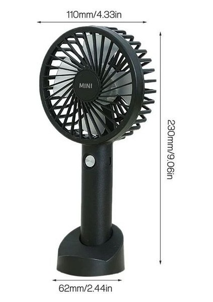 Minimal Tasarım Sessiz Taşınabilir Mini Fan USB Şarjlı Pervaneli Soğutucu Küçük El Vantilatörü Fan