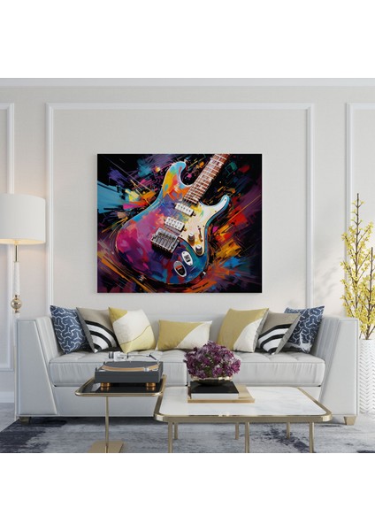 Metallica Kanvas Tablo: Soyut Gitar - Metallica Metallica Ilhamlı fiyatları