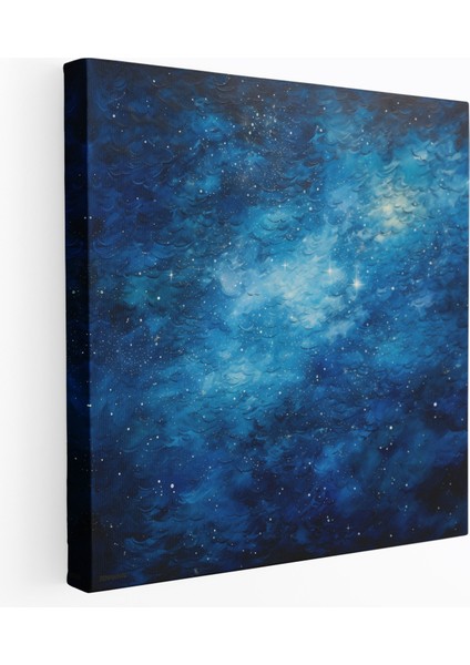 Yıldızlı Gece Kanvas Tablo - Gece Duvar Sanatı Ev Dekorasyonu