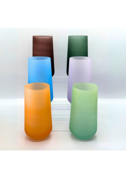 Mat Tasarımlı Meşrubat Bardağı 6'lı