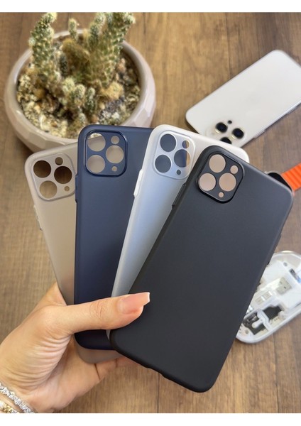iPhone 12 Pro Max Uyumlu Süper Ince Mat Ultra Thin Silikon Kılıf