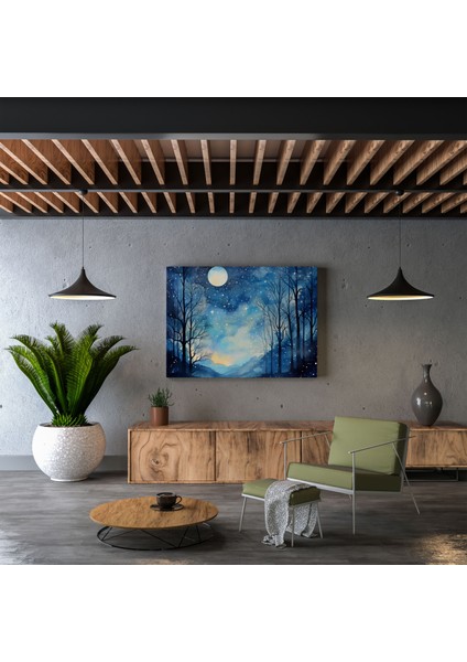 Gece Rüyaları Kanvas Tablo - Gece Duvar Dekorasyonu Kanvas Kanvas Duvar Sanatı modelleri