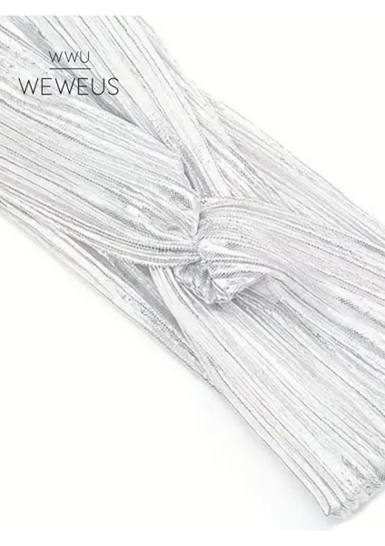 Parlak Açık Gri Renk Premium Kadın Saç Bandı fırsatları