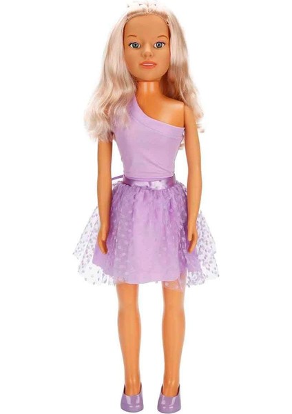 Clara Party Yürüyüş Arkadaşım 80 cm - Mor Elbiseli