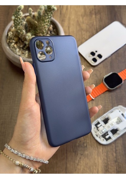 iPhone 12 Pro Max Uyumlu Süper Ince Mat Ultra Thin Silikon Kılıf