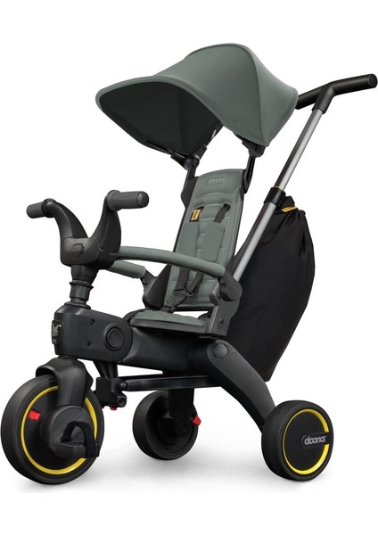 Liki Trike Tek Parça Katlanır 3 Tekerlekli Bebek Bisikleti S3 Slate Green