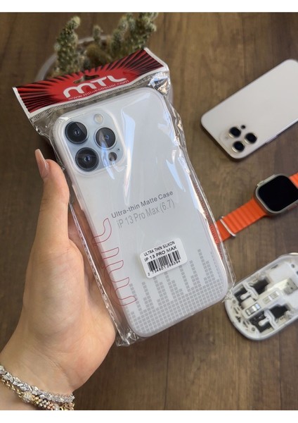 iPhone 13 Pro Max Uyumlu Süper Ince Mat Ultra Thin Silikon Kılıf indirimleri