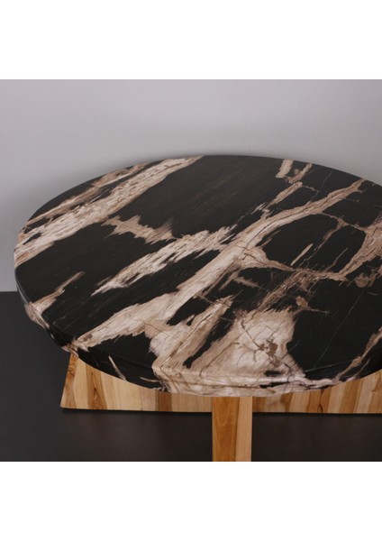 Mylamp Nurıa Fosil Ağaç & Teak Sehpa 60X37X60 cm modelleri