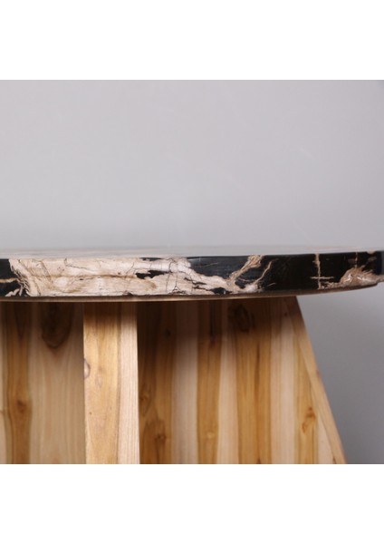 Mylamp Nurıa Fosil Ağaç & Teak Sehpa 60X37X60 cm indirimleri