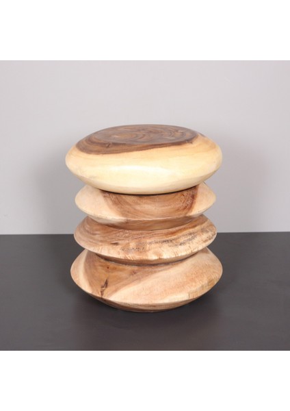 Mylamp Stone Doğal Renk Mungur Sehpa 42X43 cm