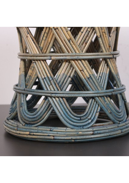 Mylamp Şölen 40X36 cm Doğal Kubu Rattan Sehpa & Tabure modelleri