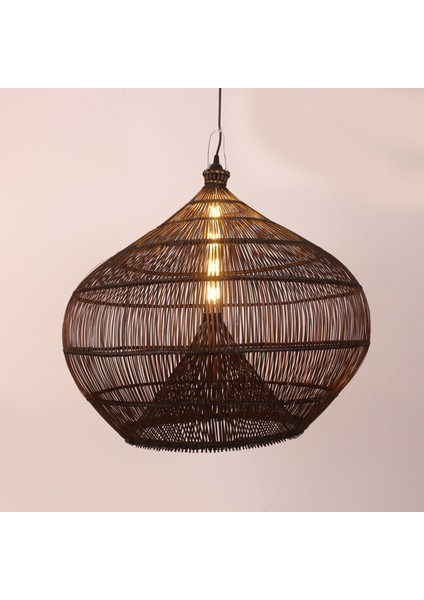Mylamp Atlas Doğal Rattan Avize 60X70 cm fiyatları