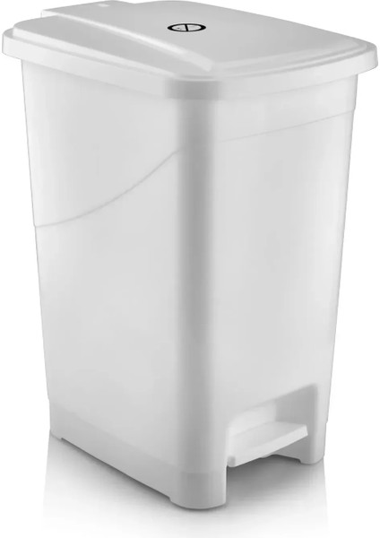 Slim Pedallı Banyo Mutfak Çöp Kovası - 15 Litre - Beyaz modelleri