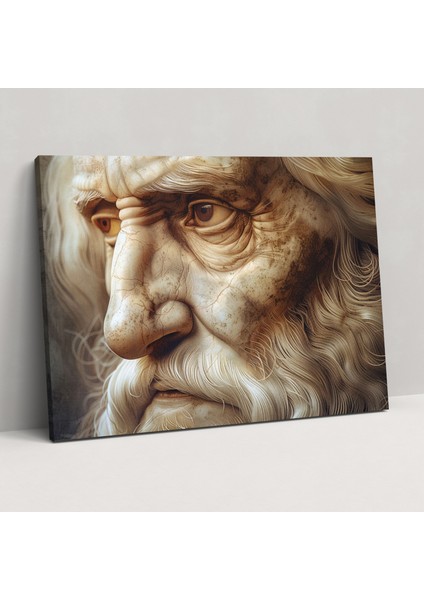 Leonardo Da Vinci Portreleri Kanvas Tablo - Tarihsel Portreler Ev Dekorasyonu