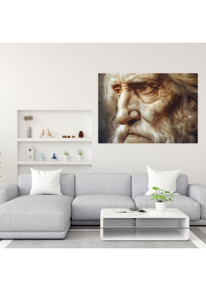 Leonardo Da Vinci Portreleri Kanvas Tablo - Tarihsel Portreler Ev Dekorasyonu modelleri