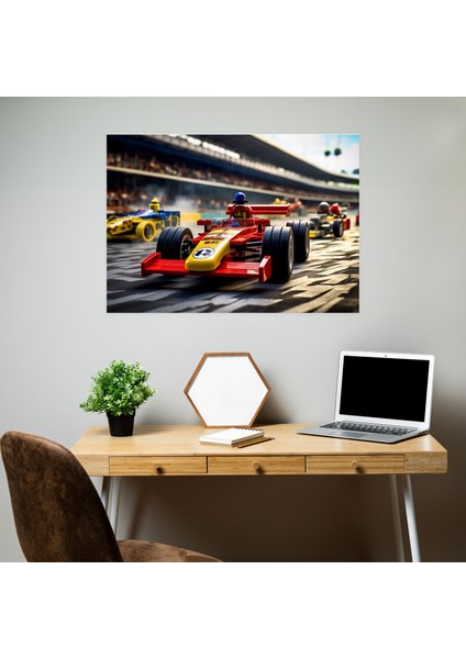 LEGO Yarış Araçları Kanvas Tablo - LEGO Kanvas Duvar Sanatı LEGO Araçları Yarış fiyatları