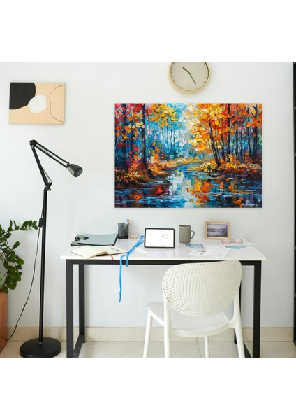 Leonid Afremov Duvar Sanatı - Sonbahar Ormanı Kanvas Tablo - Ev Dekorasyonu Duvar Sanatı Kanvas Tablo modelleri