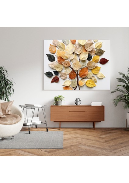 Yapraklar Duvar Sanatı - Yapraklar Geri Dönüştürülmüş Kağıt Ev Dekorasyonu Karışık Medya Sanat Eseri modelleri