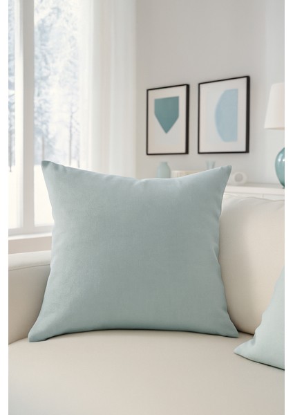 Düz Duck Kırlent Kılıfı Su Yeşili 40X40