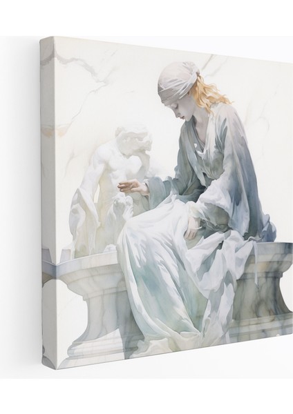 Yıldızlı Gece Manzaralı Kanvas Tablo