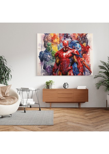 Marvel Soyut Suluboya Duvar Sanatı - Kanvas Tablo modelleri