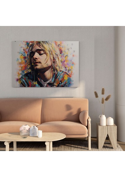 Kurt Cobain Duvar Dekorasyonu - Sanatçı Bakışı Kurt Cobain Sanat Ev Dekorasyonu modelleri