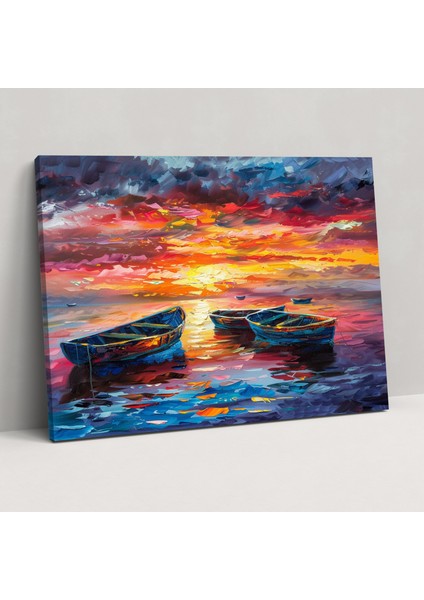 Leonid Afremov Deniz Manzaralı Kanvas Tablo - Leonid Afremov Kanvas Duvar Sanatı