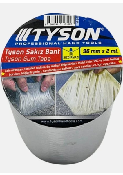 Sızdırmazlık Sakız Bant Tyson 96 Mm*2 mt
