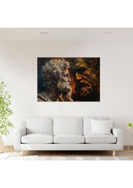 Michelangelo Duvar Sanatı - Rönesans Figürleri Kanvas Tablo - Michelangelo Kanvas Duvar Sanatı modelleri