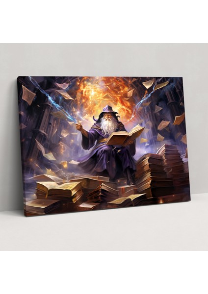 Ortaçağ Büyücü El Yazması Sanatı - Ortaçağ Büyü Kanvas