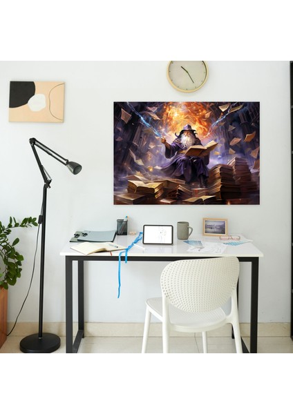 Ortaçağ Büyücü El Yazması Sanatı - Ortaçağ Büyü Kanvas fiyatları