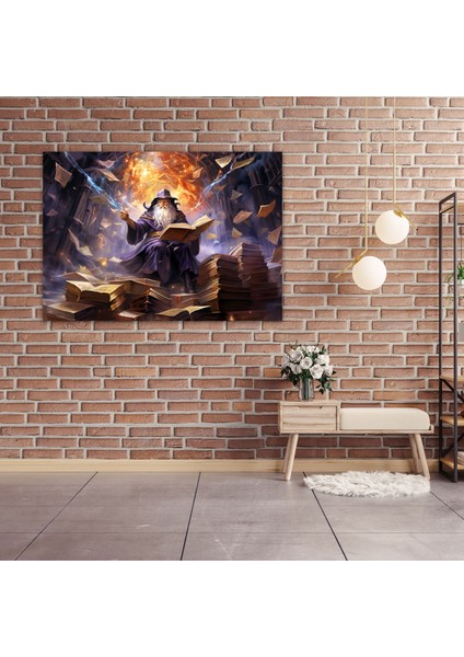 Ortaçağ Büyücü El Yazması Sanatı - Ortaçağ Büyü Kanvas modelleri