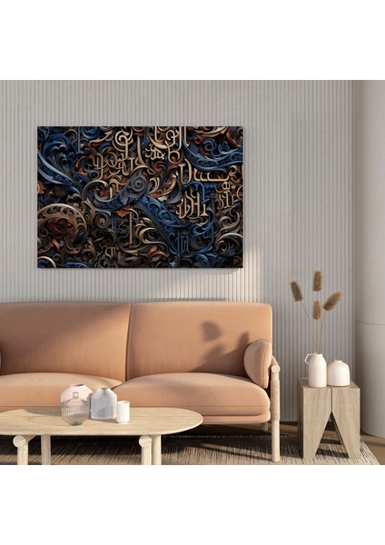 Kaligrafi Sanatında Bilgelik Kanvas Tablosu fiyatları