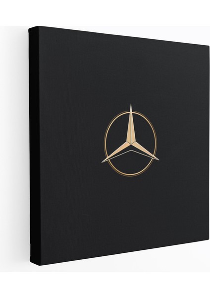 Mercedes Logolu Duvar Sanatı - Zarafet ve Şıklık ile Ev Dekorasyonu Için Kanvas Tablo