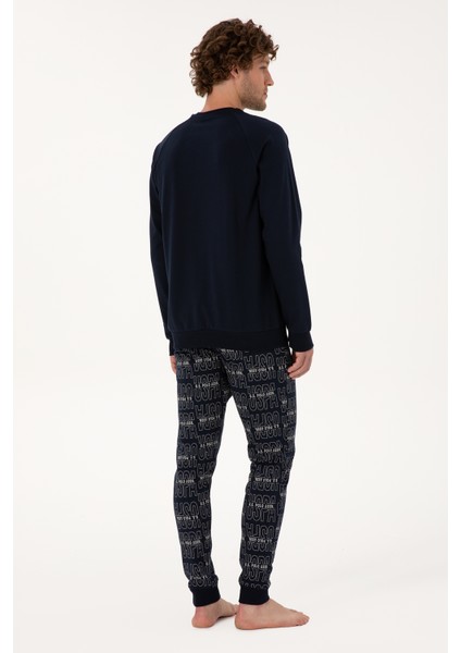 Erkek Lacivert Pijama Takım 50318606-VR033 indirimleri